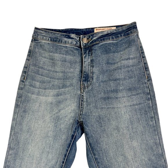 Wishlist Medium Wash High Waisted Flare Leg Jean Size M - Picture 3 of 12